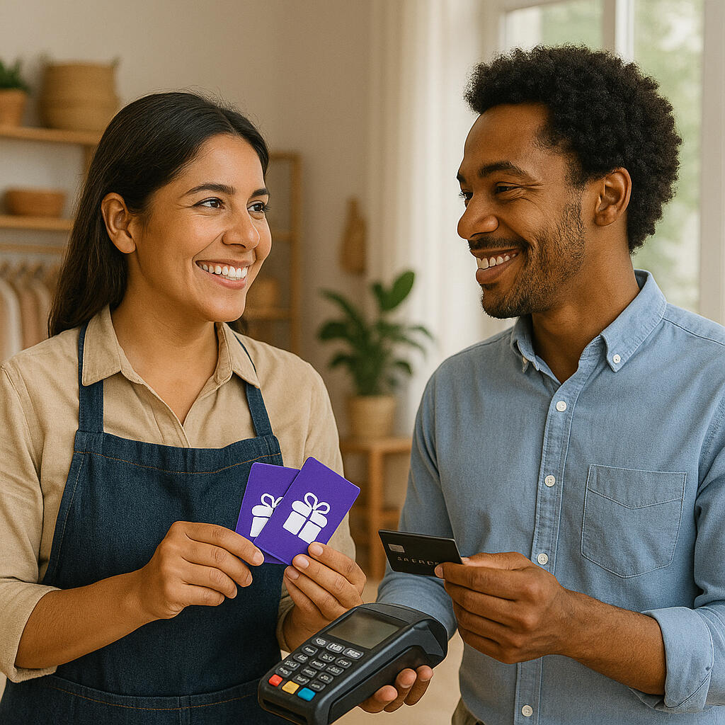 Employee receives gift card rewards